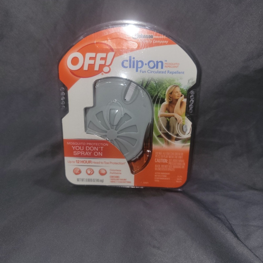 OFF! Clip On Mosquito Repellent Fan Starter Kit Fan Circulated Repellent "New"